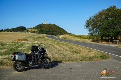 Osteifel mit Blick auf den Bergfried Olbrück